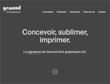Tablet Screenshot of genoudsa.ch